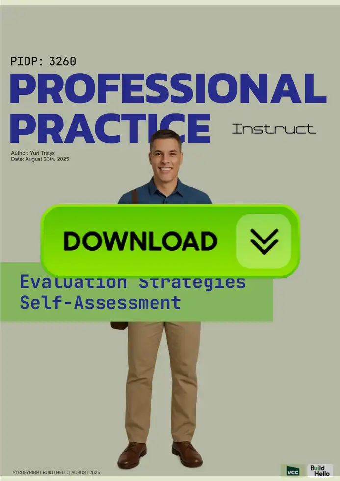 PIDP 3260 Evaluation Self-Assessment